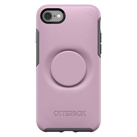 

Противоударный защитный чехол бампер с попсокет подставкой OtterBox Otter + Pop Symmetry Series Mauveolous для iPhone SE 2020 / 8 / 7