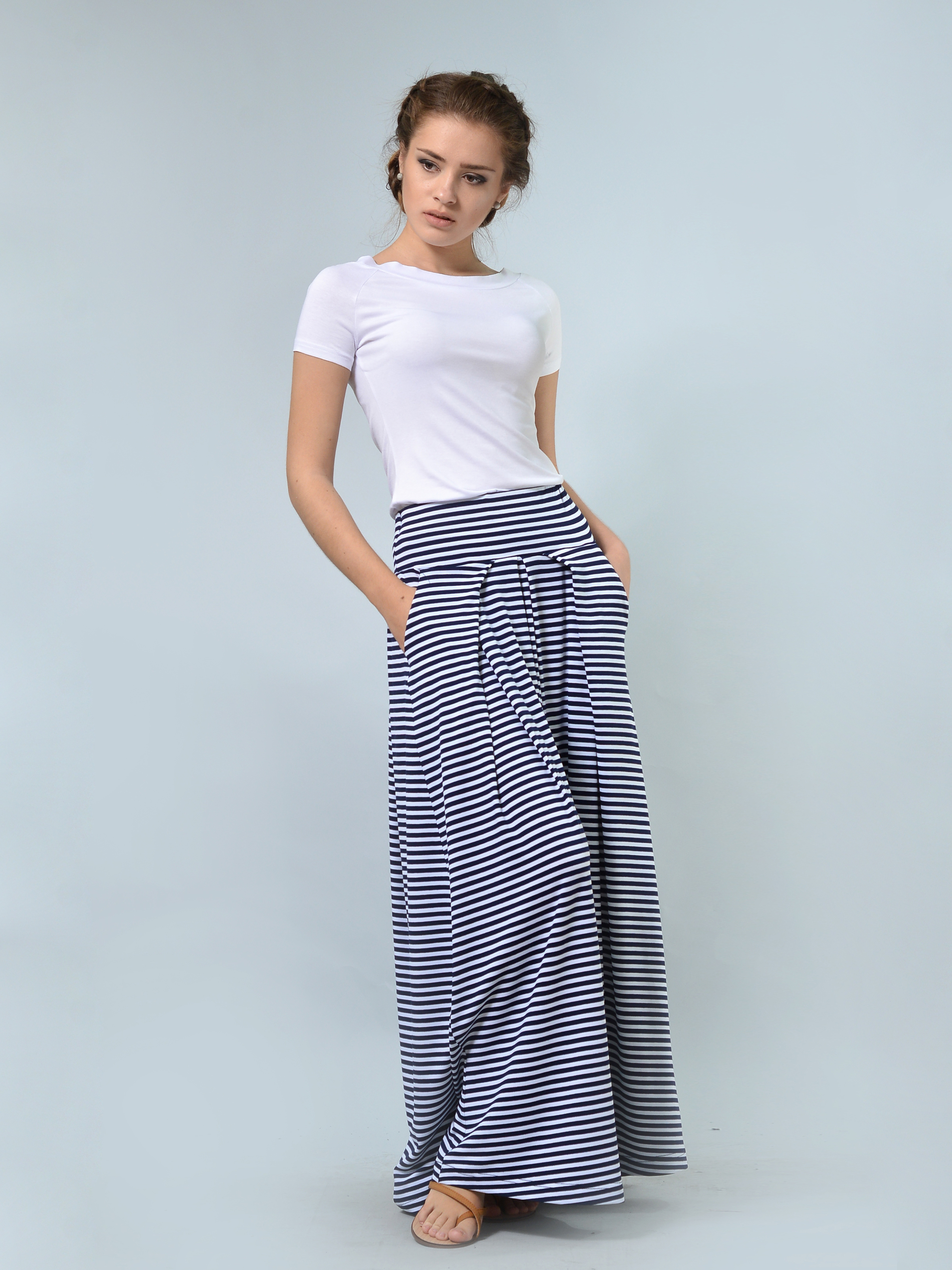 

Юбка Lila Kass Л-029843 4XL Темно-синяя