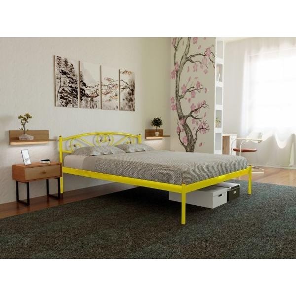

Кровать Milana-1 Метакам 120х200 см. Желтый