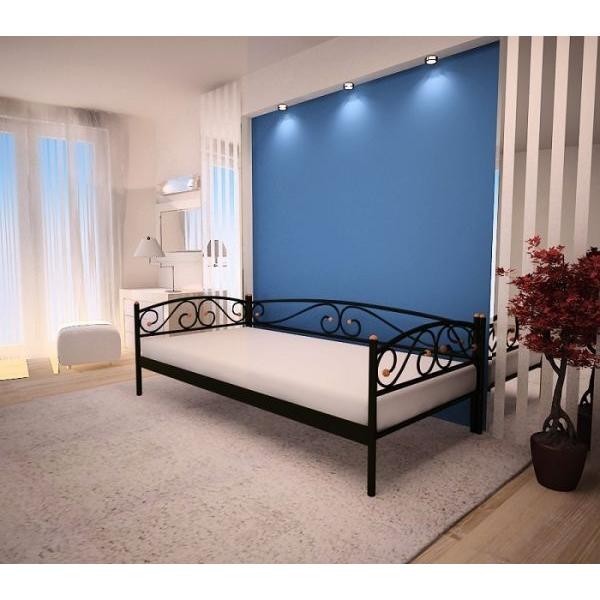 

Кровать Verona Lux Метакам 140х190 см. Черный