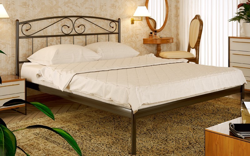 

Кровать Verona XL-1 Метакам 160х190 см. Черный