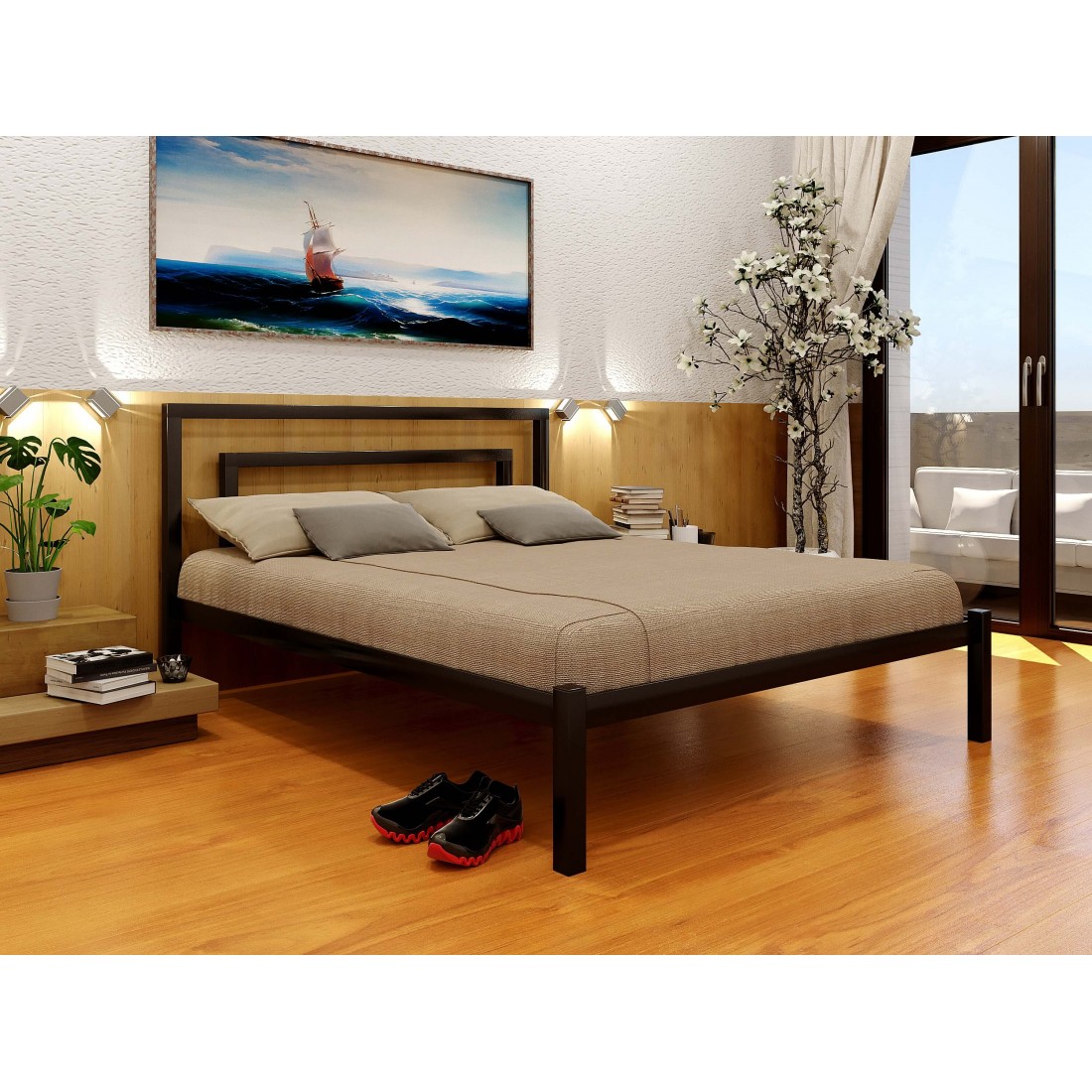

Кровать Brio-1 Метакам 120х200 см. Черный