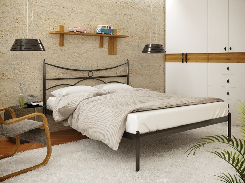 

Кровать Barselona-1 Метакам 160х190 см. Черный