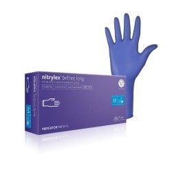 

Перчатки нитриловые Nitrulrx beFree LONG синие (уп 100шт 50пар) размер L (8892)
