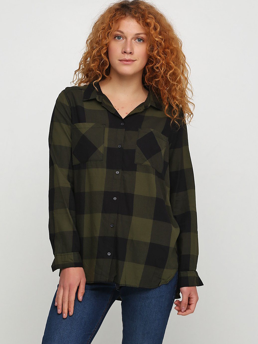 

Рубашка H&M 0457424_зел_01 32 Хаки