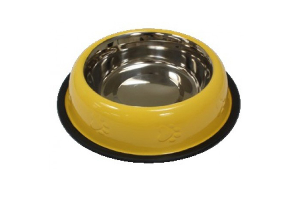 

Миска Croci "Yellow Paw" 1903 для собак, 240 мл, Ø16 см