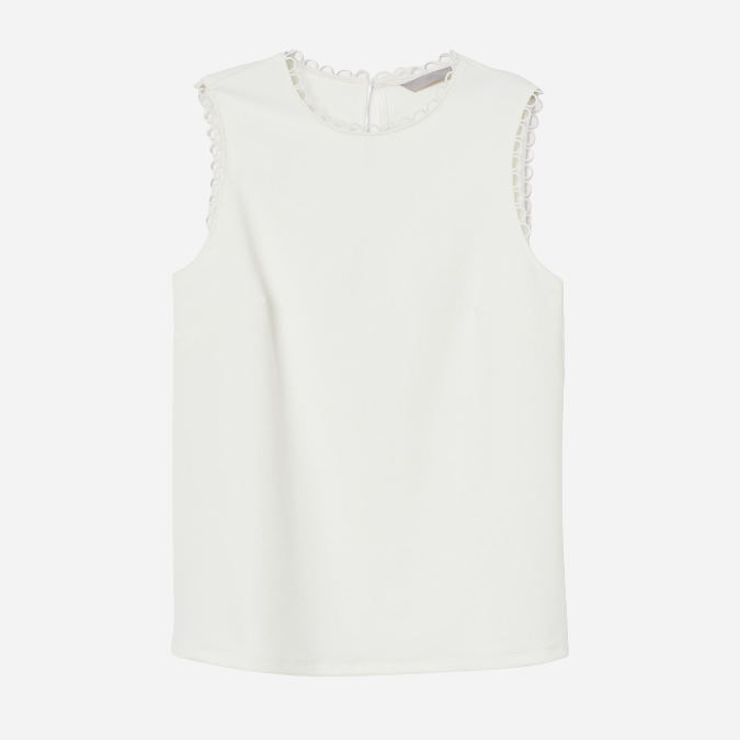 

Блузка H&M 2304-9062712 XS Кремовая