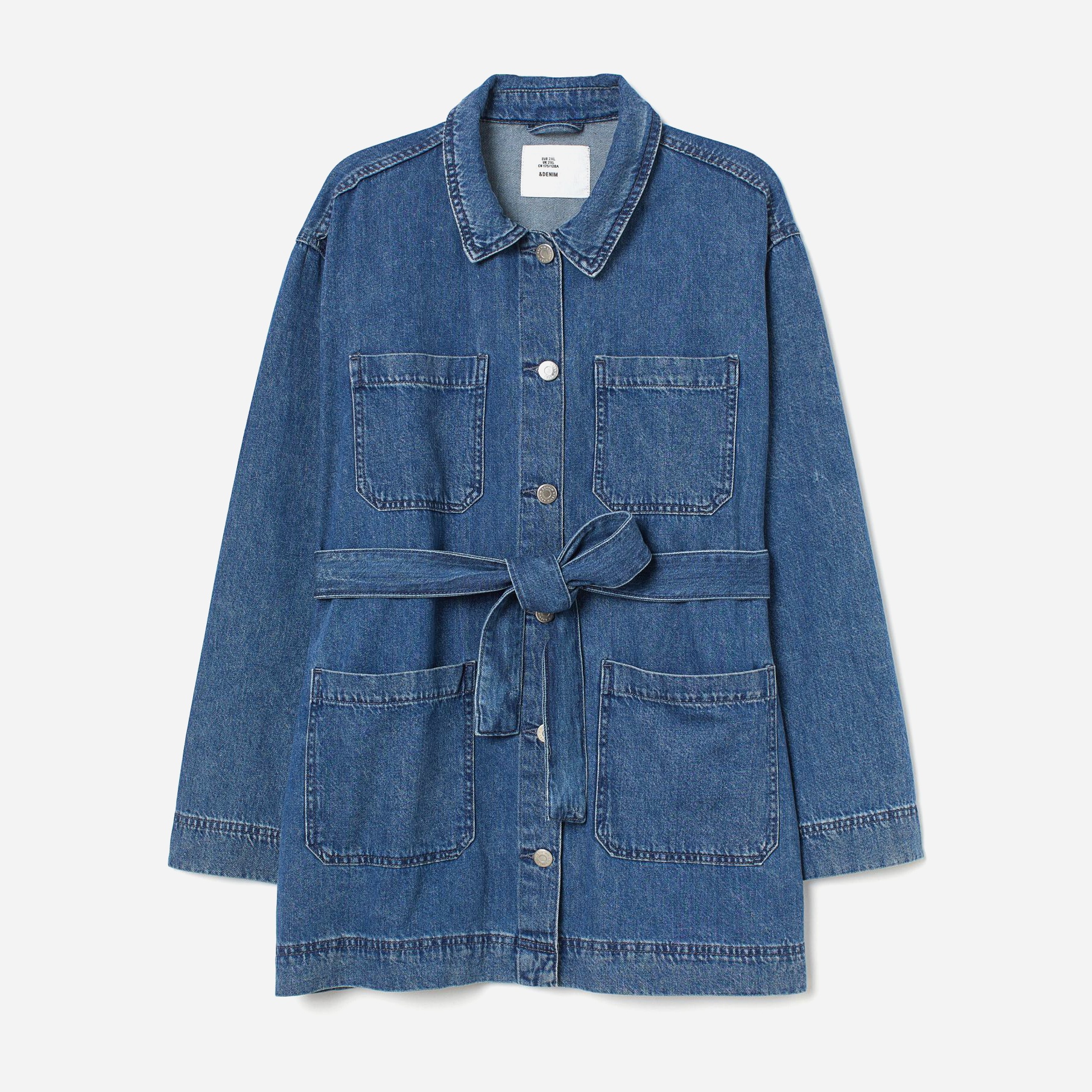 

Куртка джинсовая H&M 2704-8442561 3XL Синяя