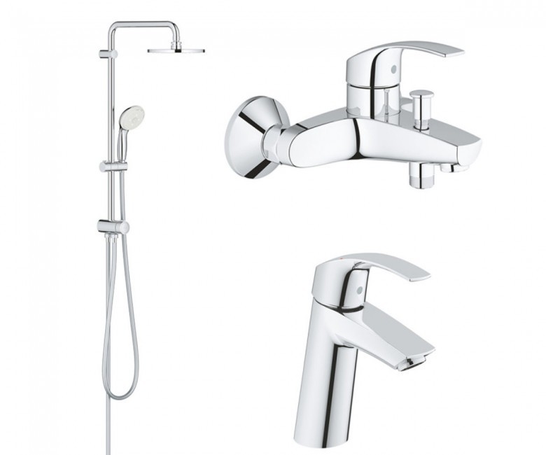 

Grohe Eurosmart набор смесителей для ванной (123389M)