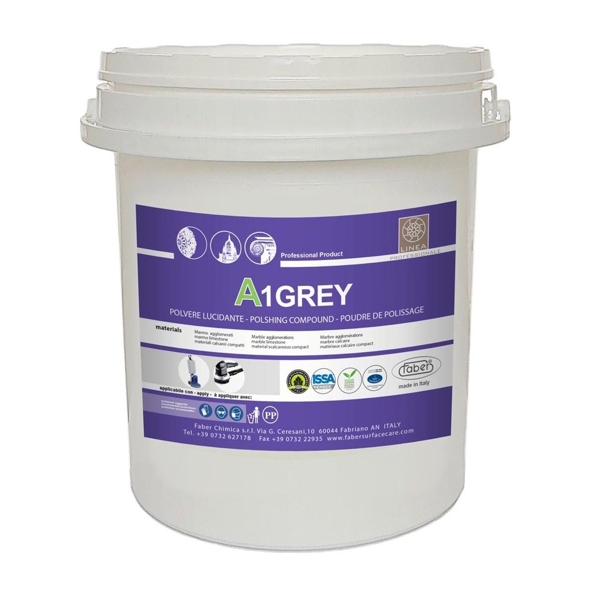 

Полировальный порошок для мрамора A1 GREY Faber 5кг арт0034