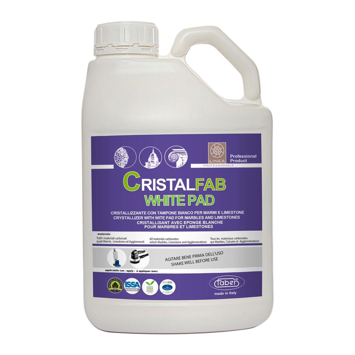 

Кристаллизатор для мрамора CRISTALFAB WHITE PAD 5L арт0041