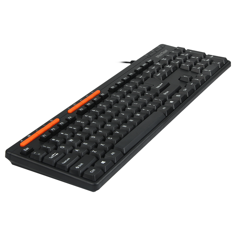 

Клавиатура проводная Meetion USB Multimedia Keyboard K600M |RU/EN| Черный
