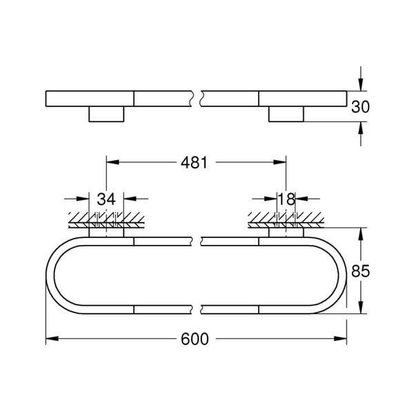 

Полотенцедержатель Grohe Selection 41056000