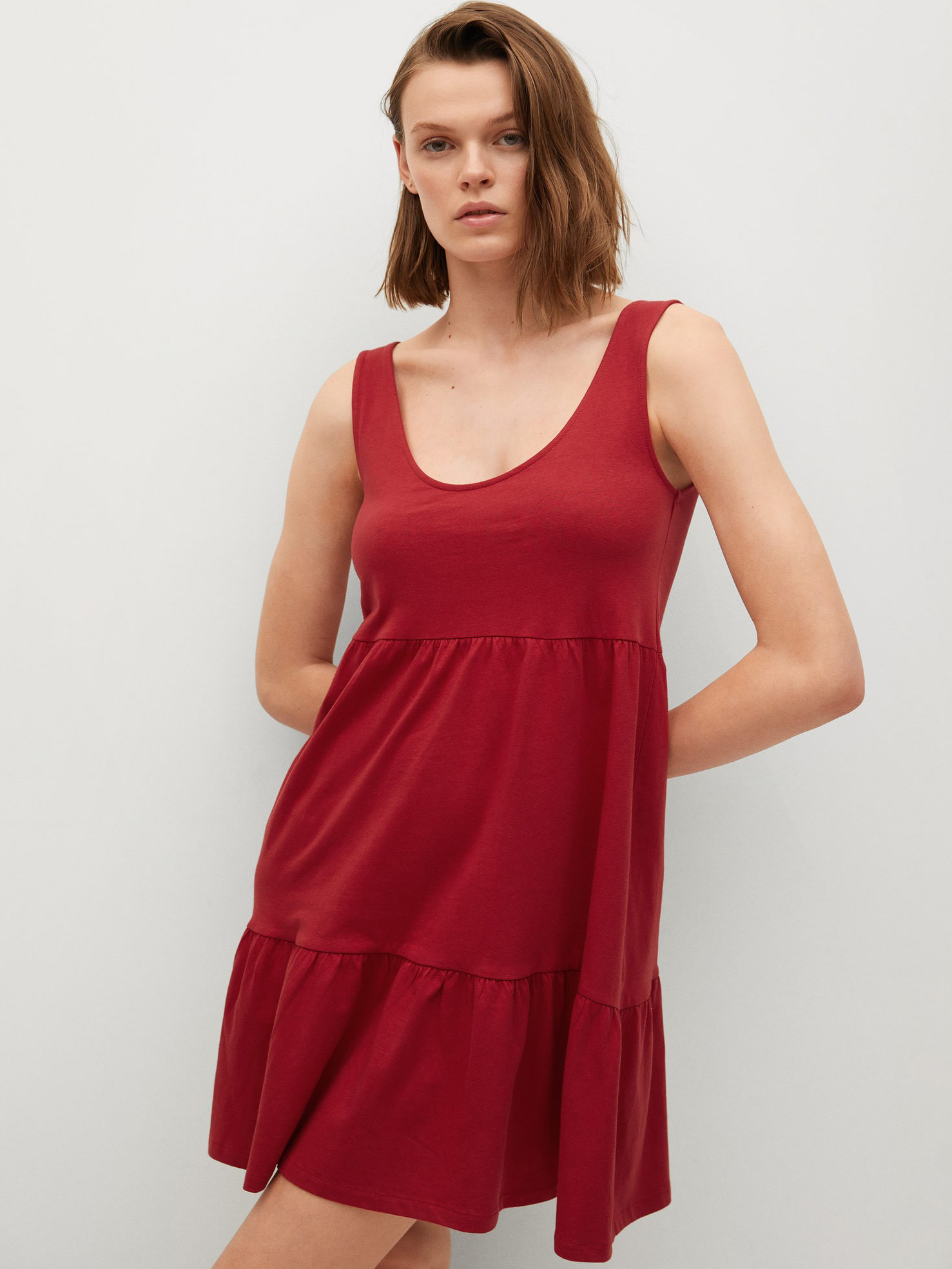 

Платье Mango 87039018-75 Бордовое M