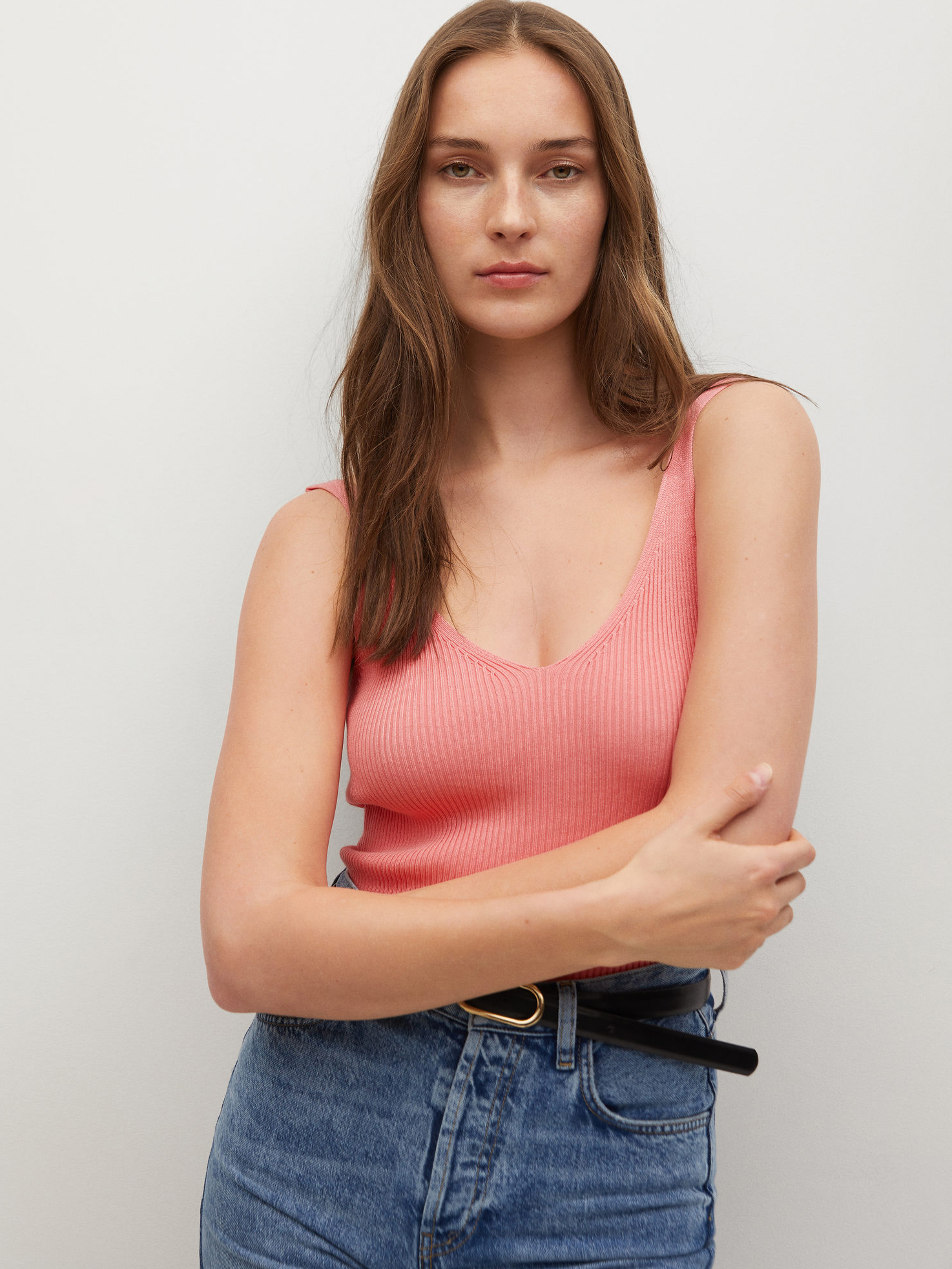 

Топ Mango 87048630-84 XS Корраловый