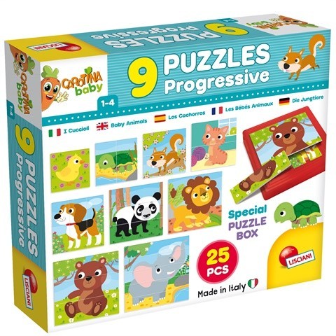 

Игровой набор LISCIANI GIOCHI Baby 9 Progressive (9 пазлiв Малыши на ступенях) 58433