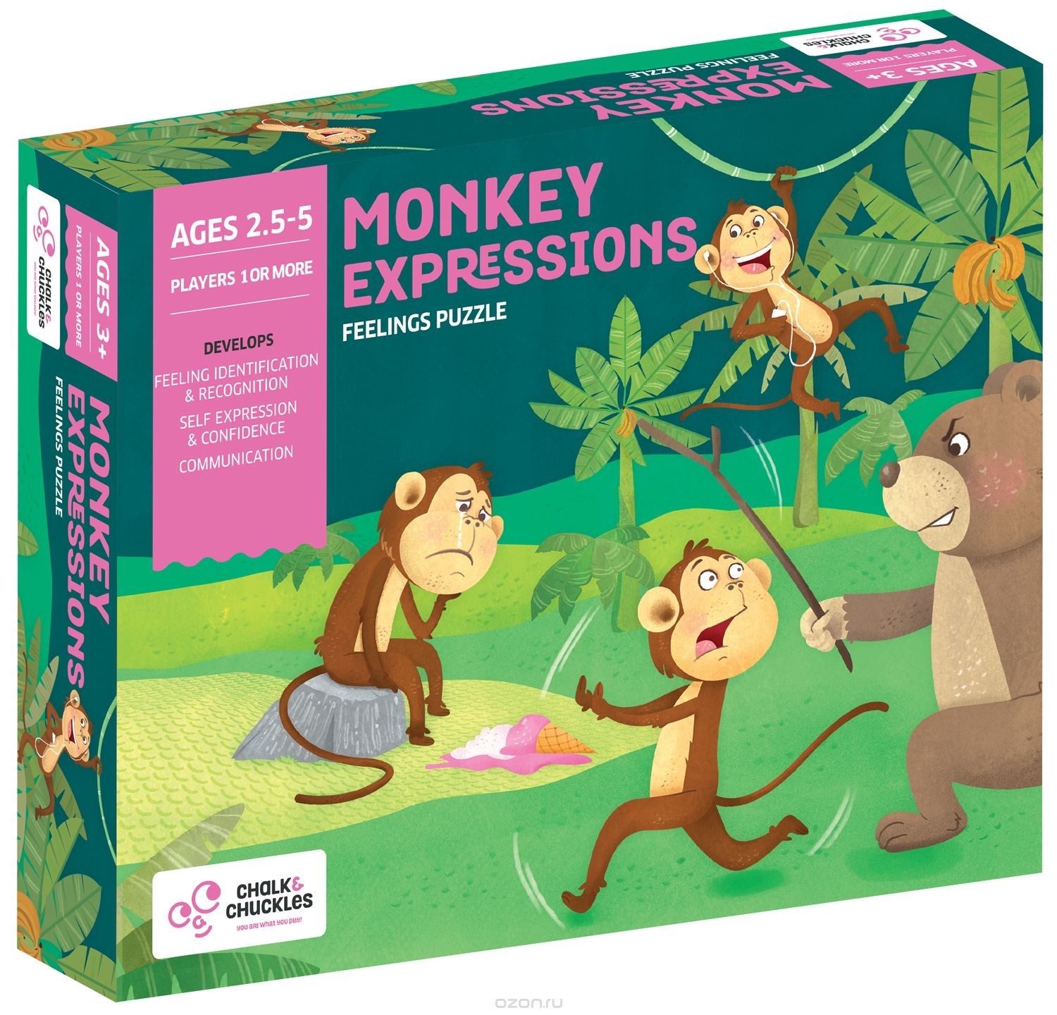 

Игровой набор Chalk & Chuckles Monkey Expressions CCPPL001