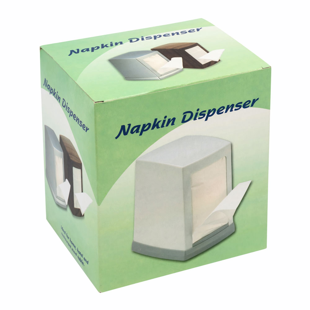 

Диспенсер настольный пластиковый под салфетку L складка Napkin NP100B, чёрный