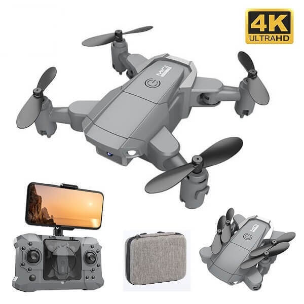 

Квадрокоптер RC KY905 – мини-дрон с 4K WI-FI камерой, FPV, барометр, до 10 мин. полета + кейс (k371)