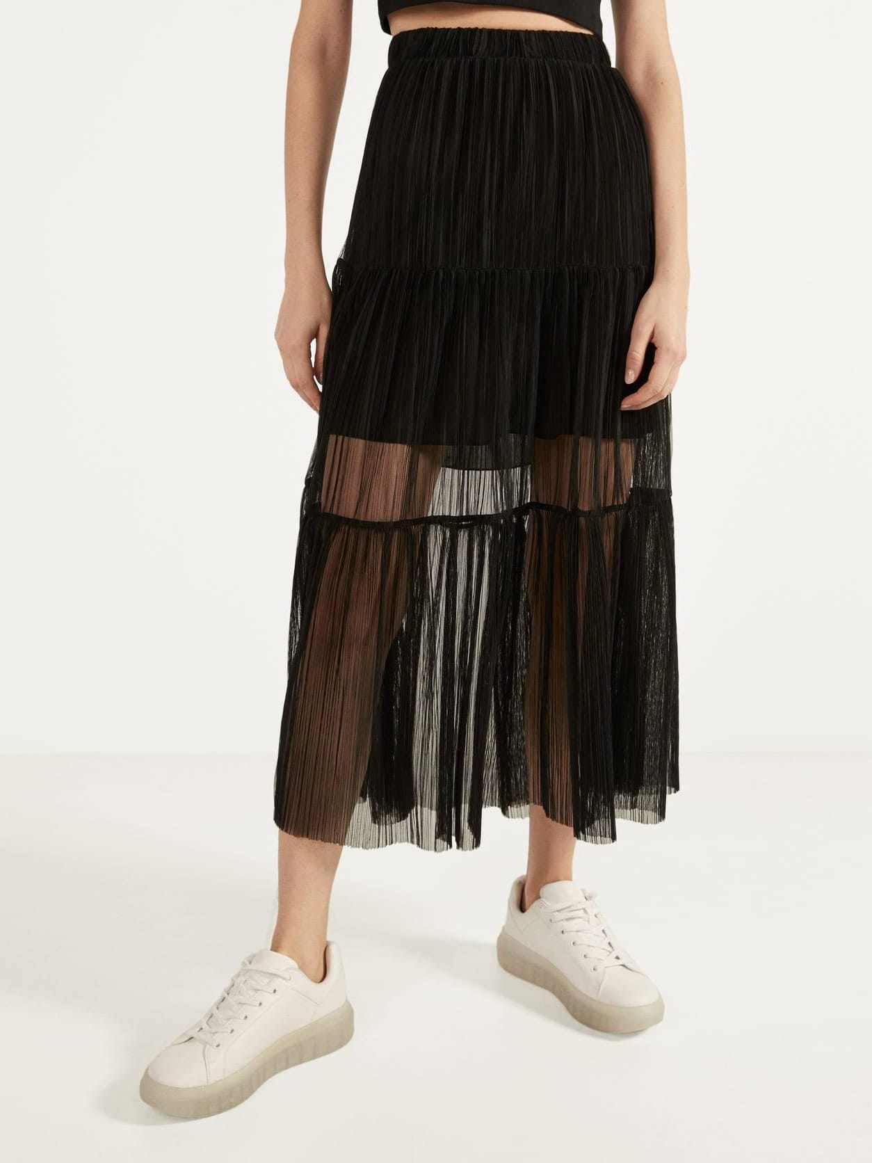 

Юбка Bershka 0576/326/800-AAAD S Черная