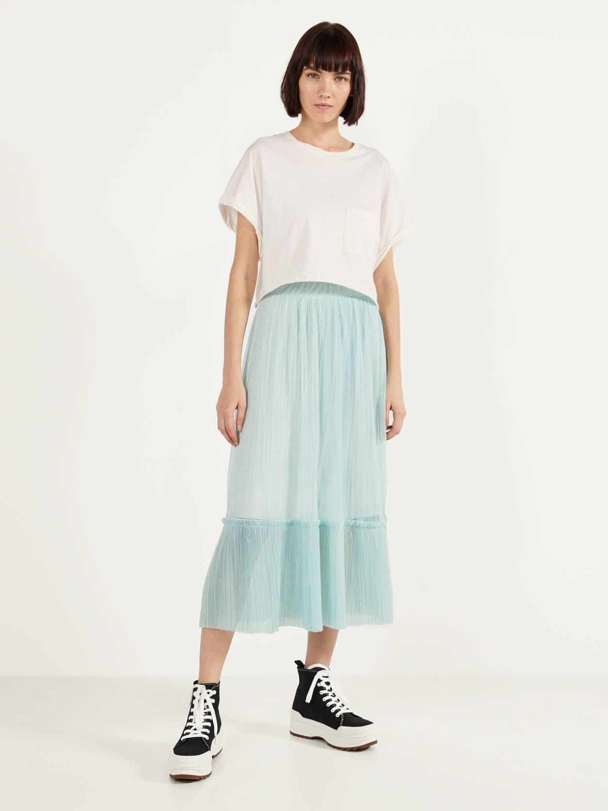 

Юбка Bershka 0574/187/982-ACUP M Голубая
