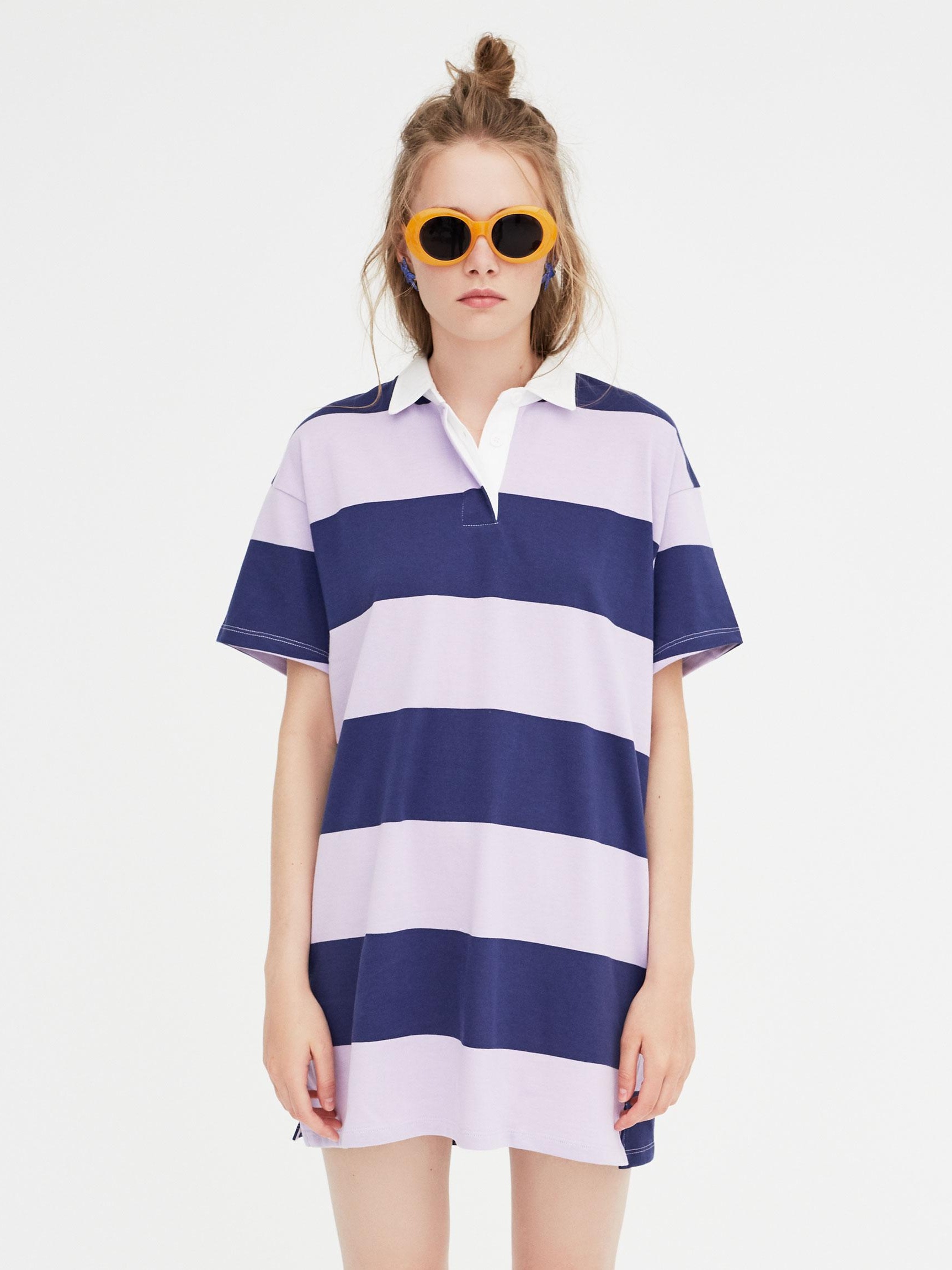 

Платье Pull & Bear 9393/331/401-AERE M Темно-синие сереневое