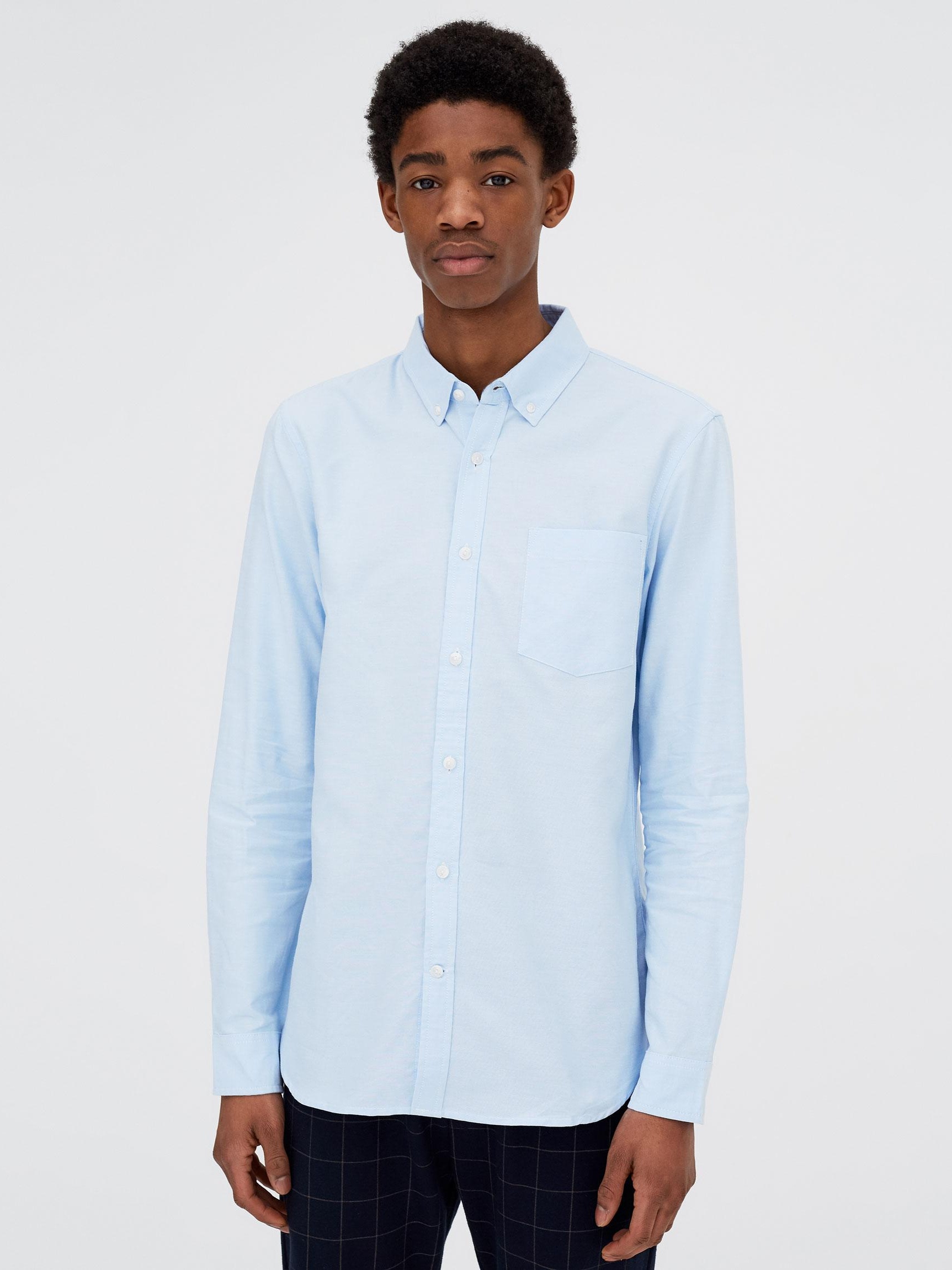 

Рубашка Pull & Bear 5472/507/403-ACUP XS Голубая