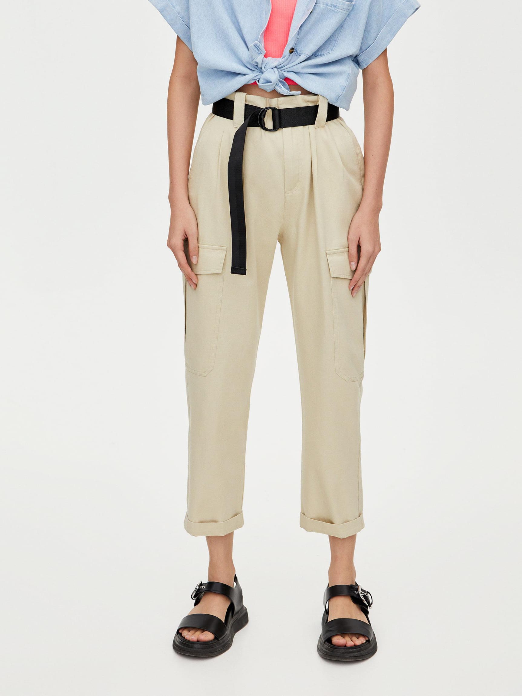

Брюки Pull & Bear 9671/312/805-ACTQ 36 Бежевые