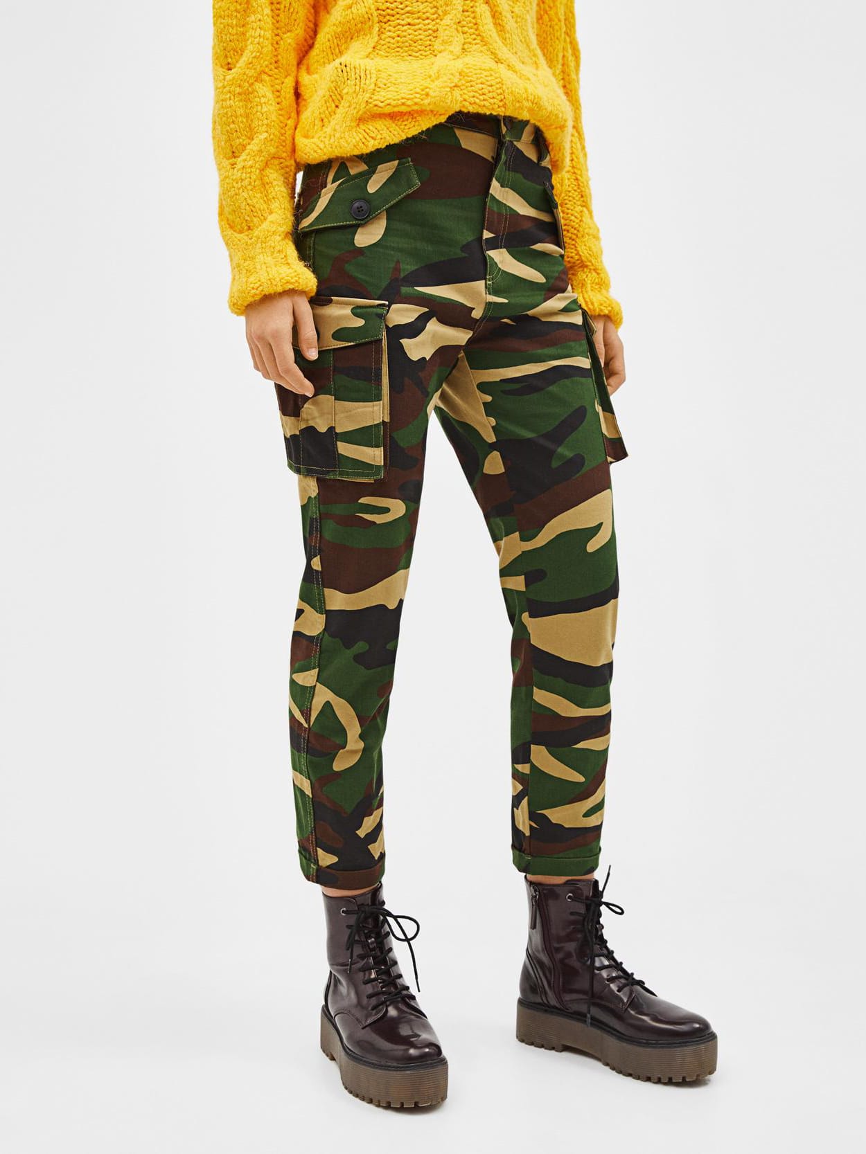 

Брюки Bershka 5259/168/548-AAED 36 Милитари