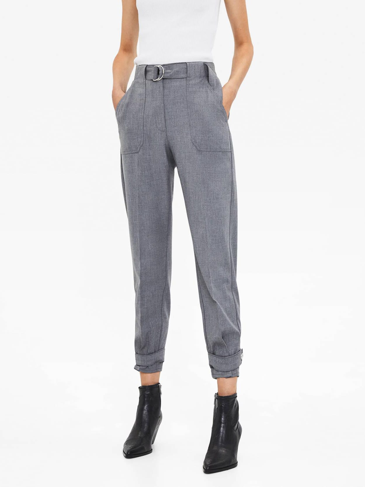 

Брюки Bershka 5084/168/812-ABKU 32 Серые