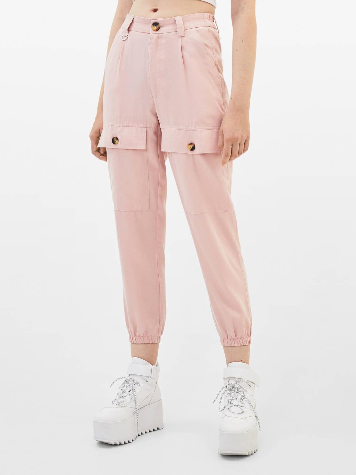 

Брюки Bershka 5078/168/902-ACUH 32 Бледно-розовые