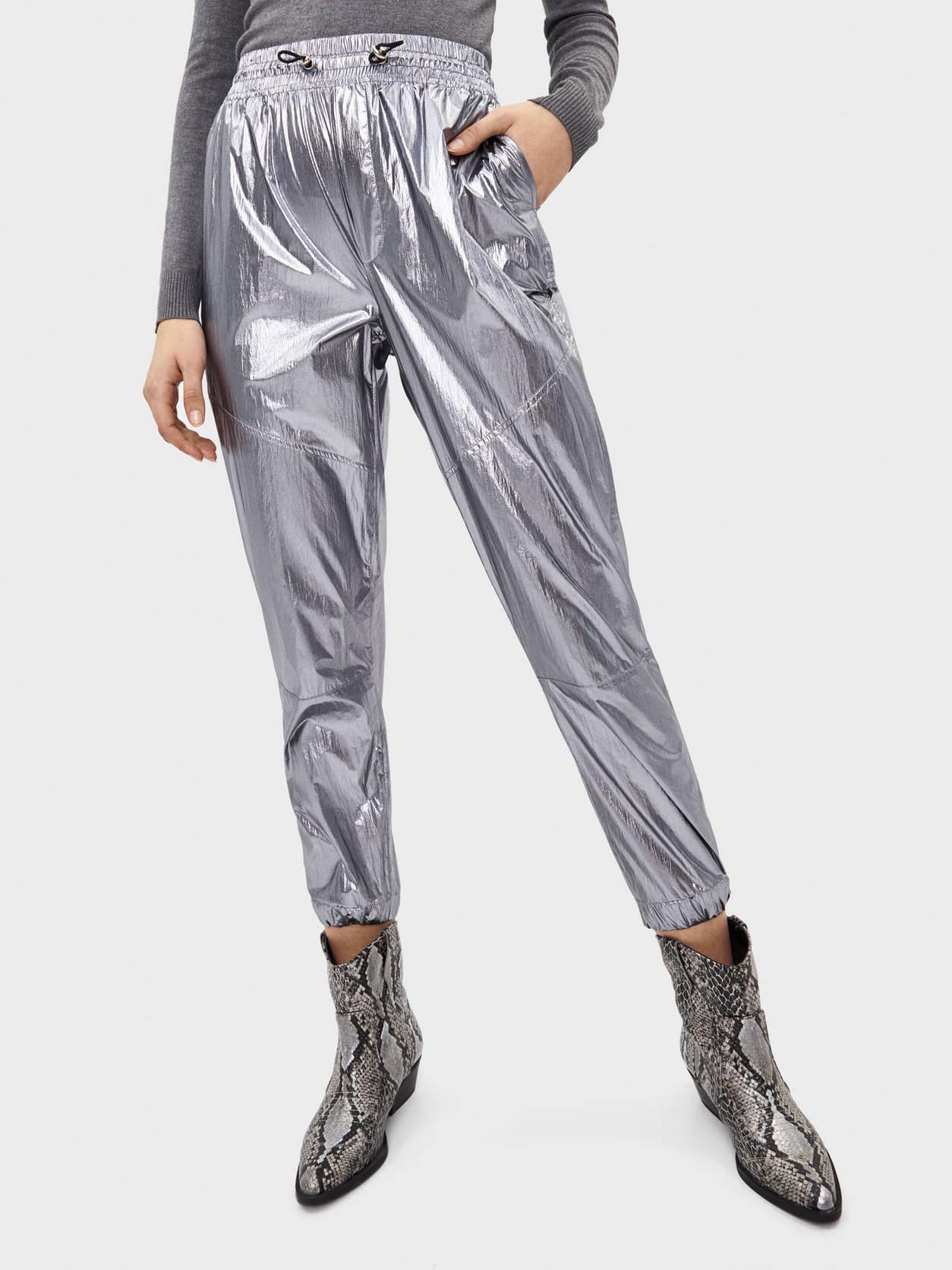

Брюки Bershka 5056/405/828-ACXA S Серебристые