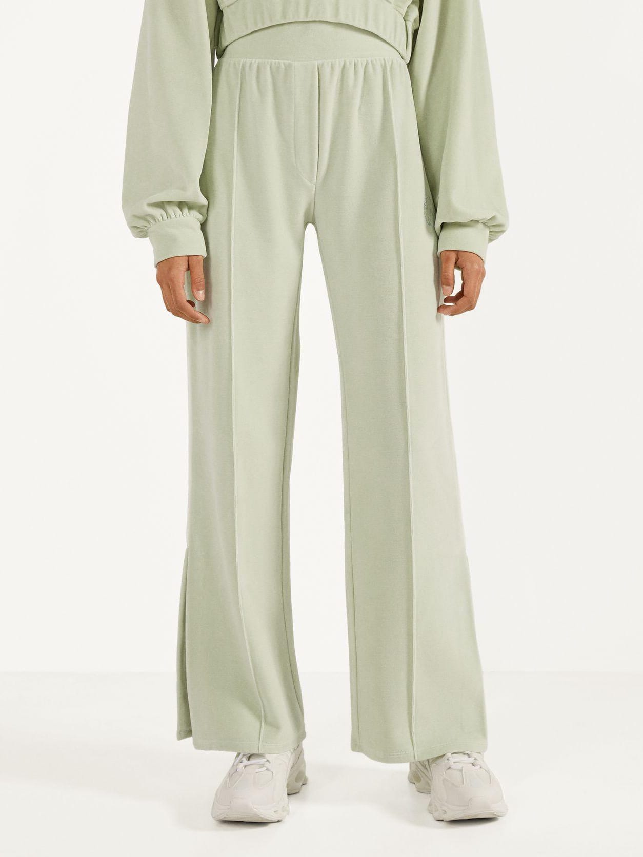 

Брюки Bershka 0189/326/982-ACPQ S Бледно-салатовые