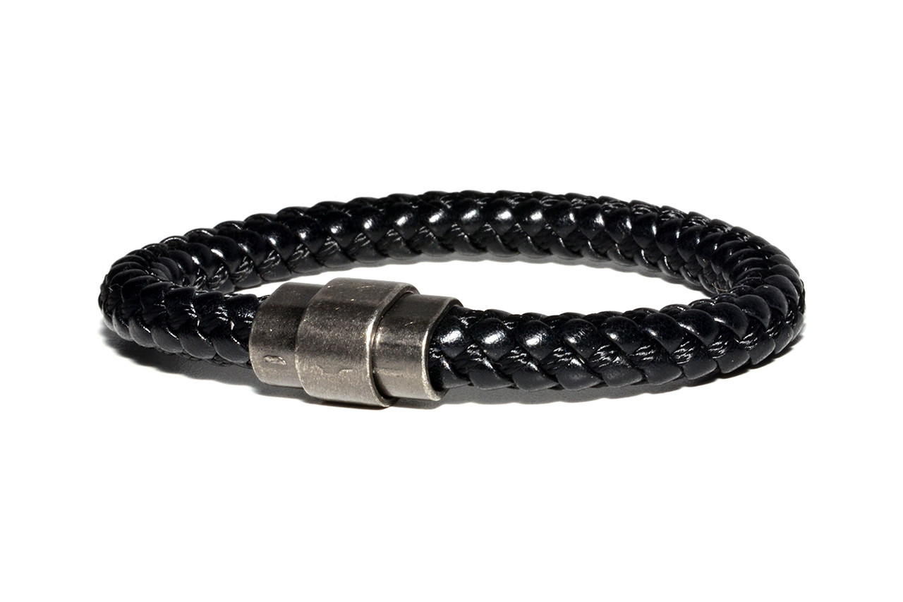 

Браслет Кожаный MS Bracelet Leather Black Terra 302msb мужской Черный 21 размер