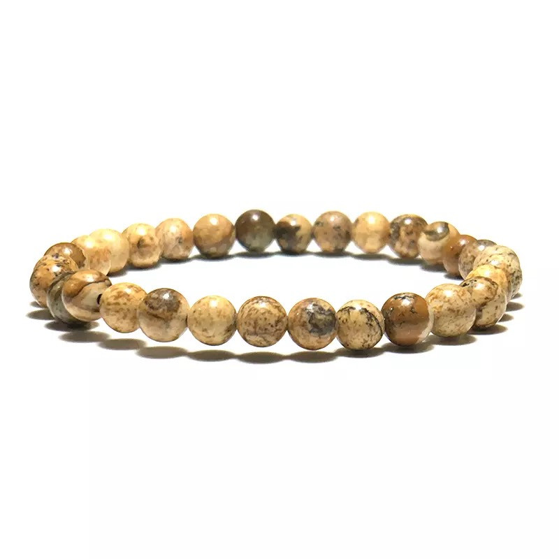 

Браслет из натуральных камней Яшма MS Bracelet Beige Jasper 762msb Бежевый 19 размер
