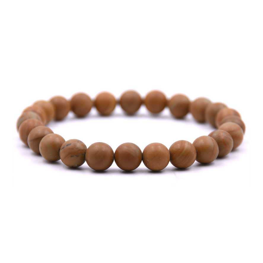 

Браслет из натуральных камней Яшма MS Bracelet Dark Jasper 861msb Коричневый 19 размер