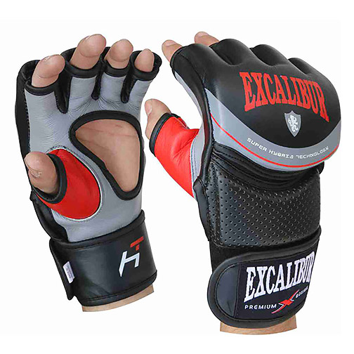 

Перчатки MMA Excalibur 687-01 M серый/черный/красный