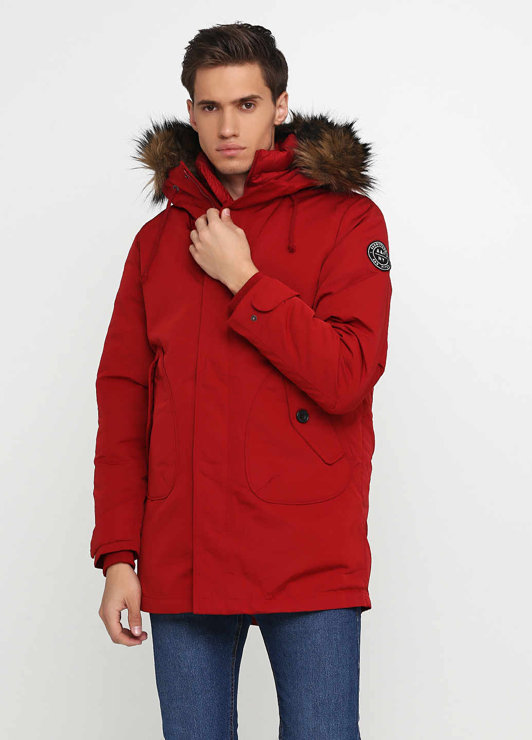 

Парка Abercrombie & Fitch AF5412M XL Красный
