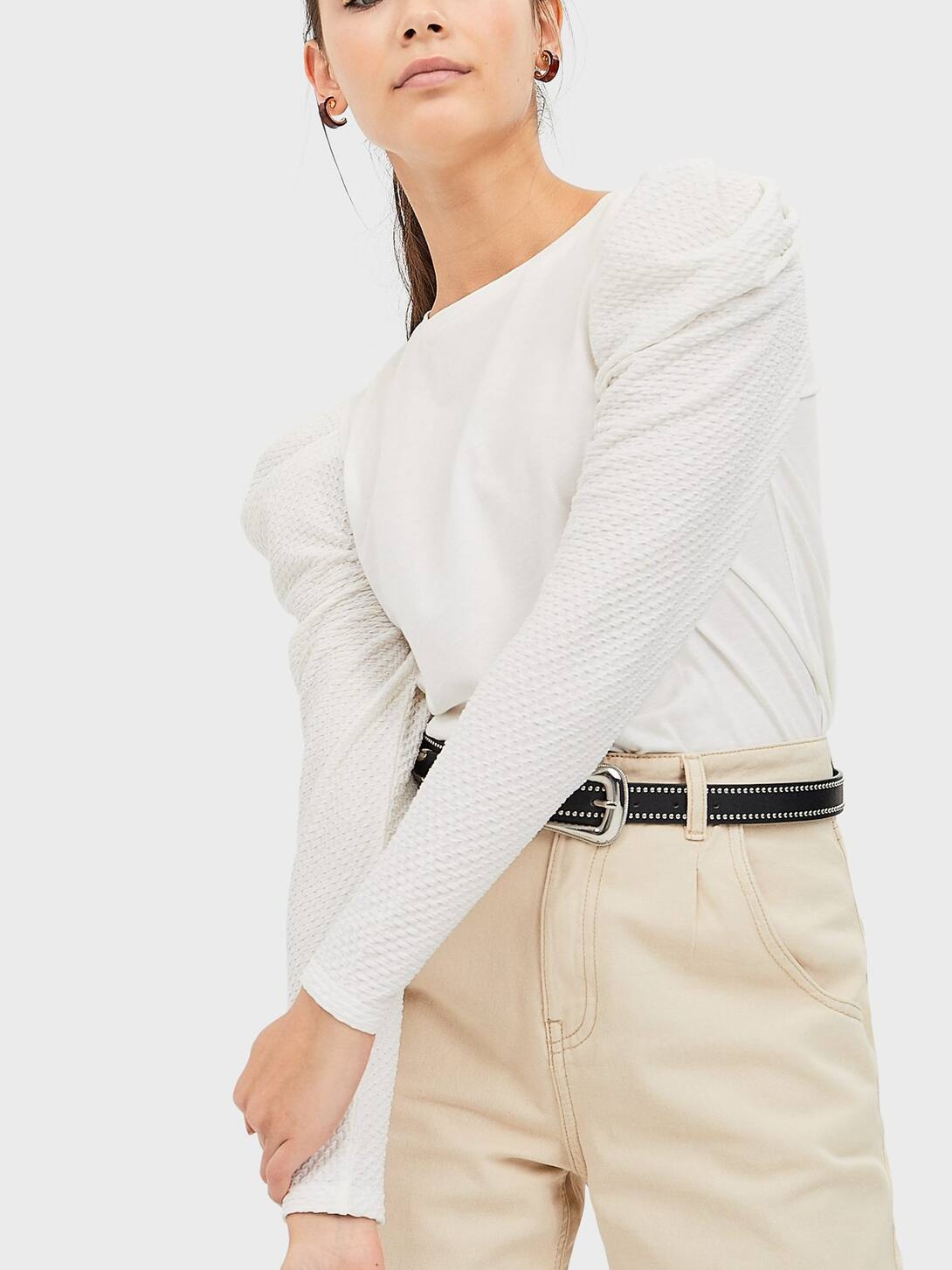 

Лонгслив Stradivarius 02591506004 S Белый