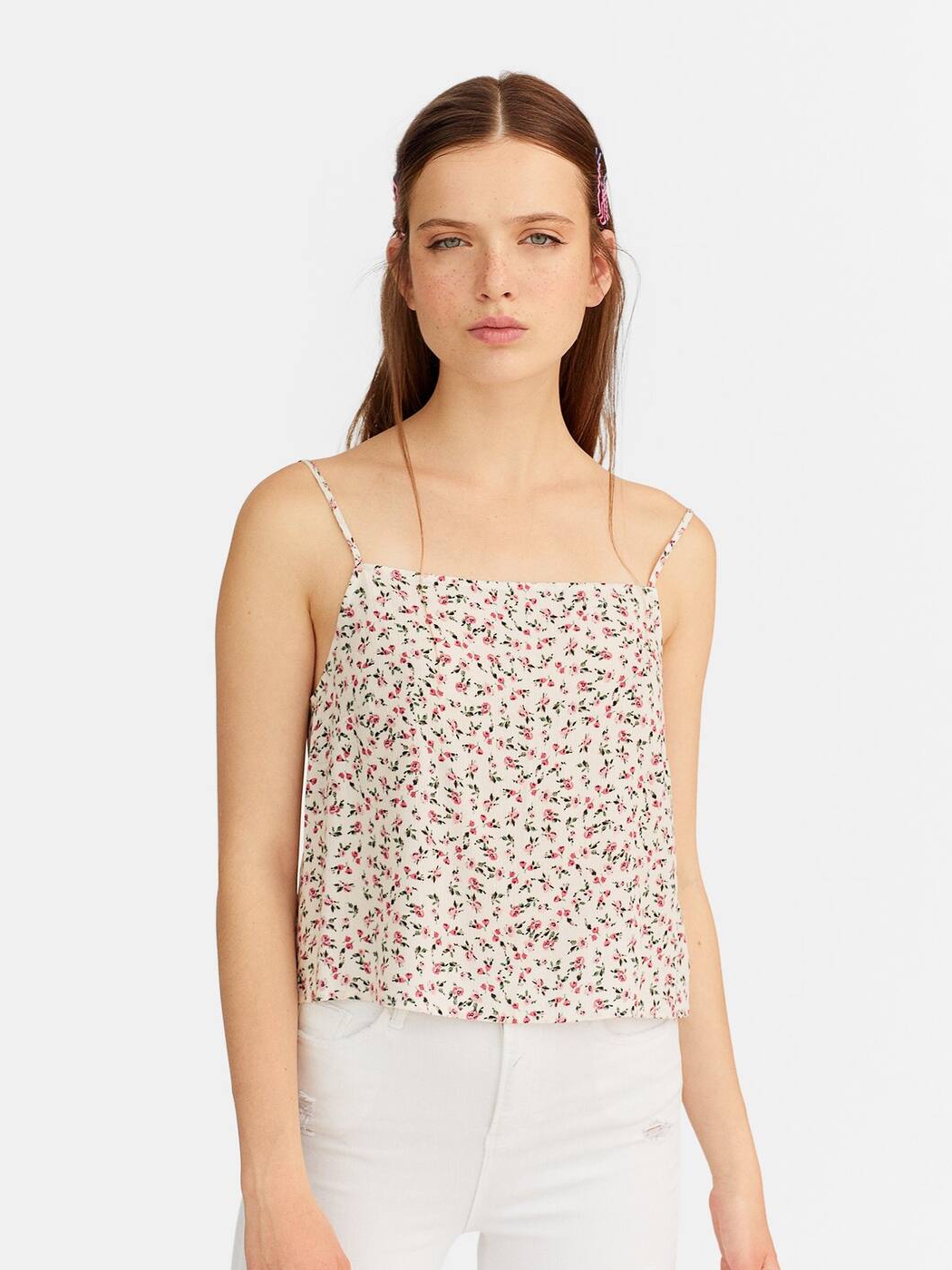 

Топ Stradivarius 02117395004  Принт, Топ Stradivarius 02117395004 M Принт