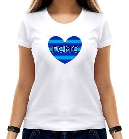 

Футболка женская FCMC сердце  белая, Футболка женская FCMC сердце M белая