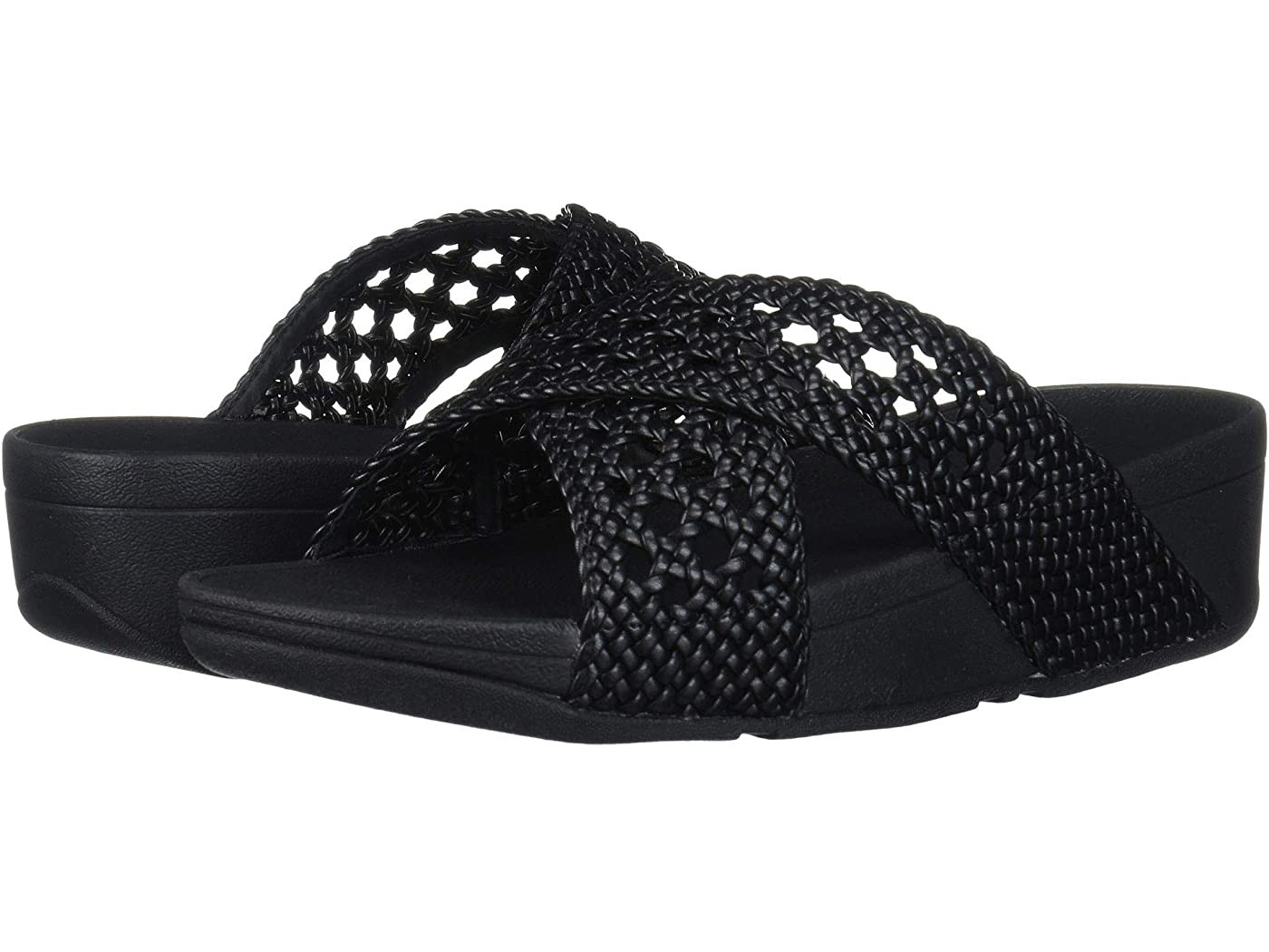 

Шлепанцы FitFlop Lulu Wicker черный u11001060 39р. (стелька прибл. 24.5 см )