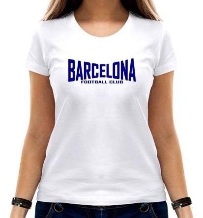 

Футболка женская Barcelona  белая, Футболка женская Barcelona M белая