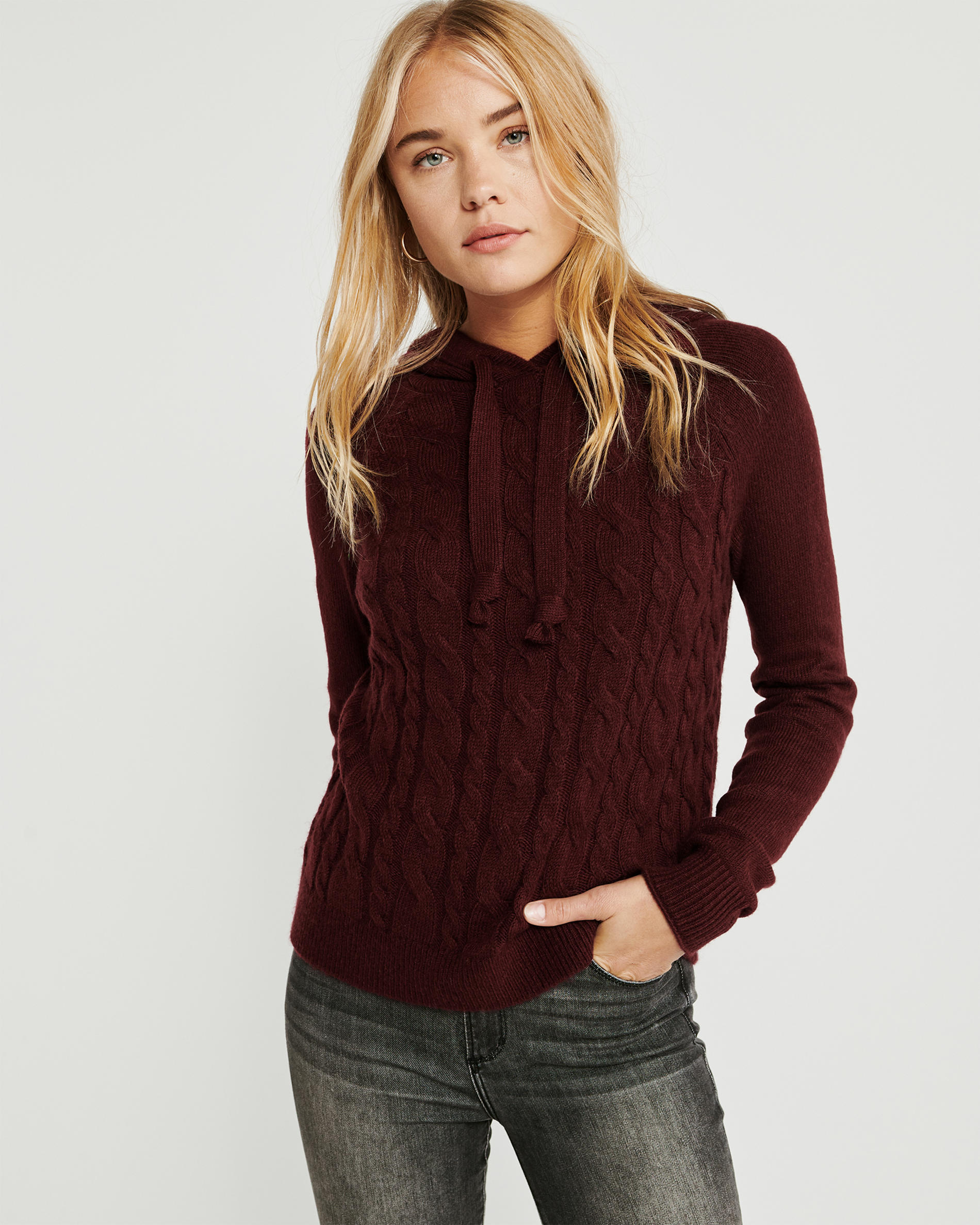 

Худи Abercrombie & Fitch AF5945W S Бордовый