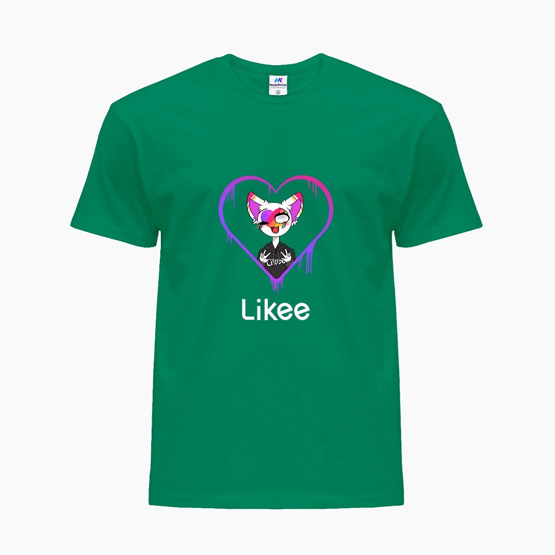 

Детская футболка Лайк Кот (Likee Cat) (25186-1038) 122-128 см Хлопок Зеленый