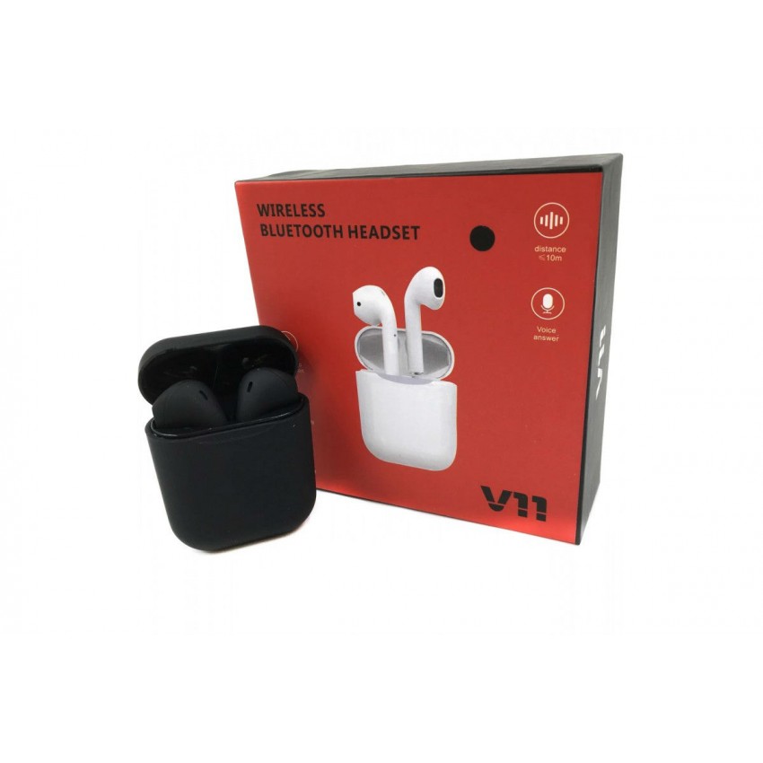 

Беспроводные Bluetooth наушники Черные Tws V11