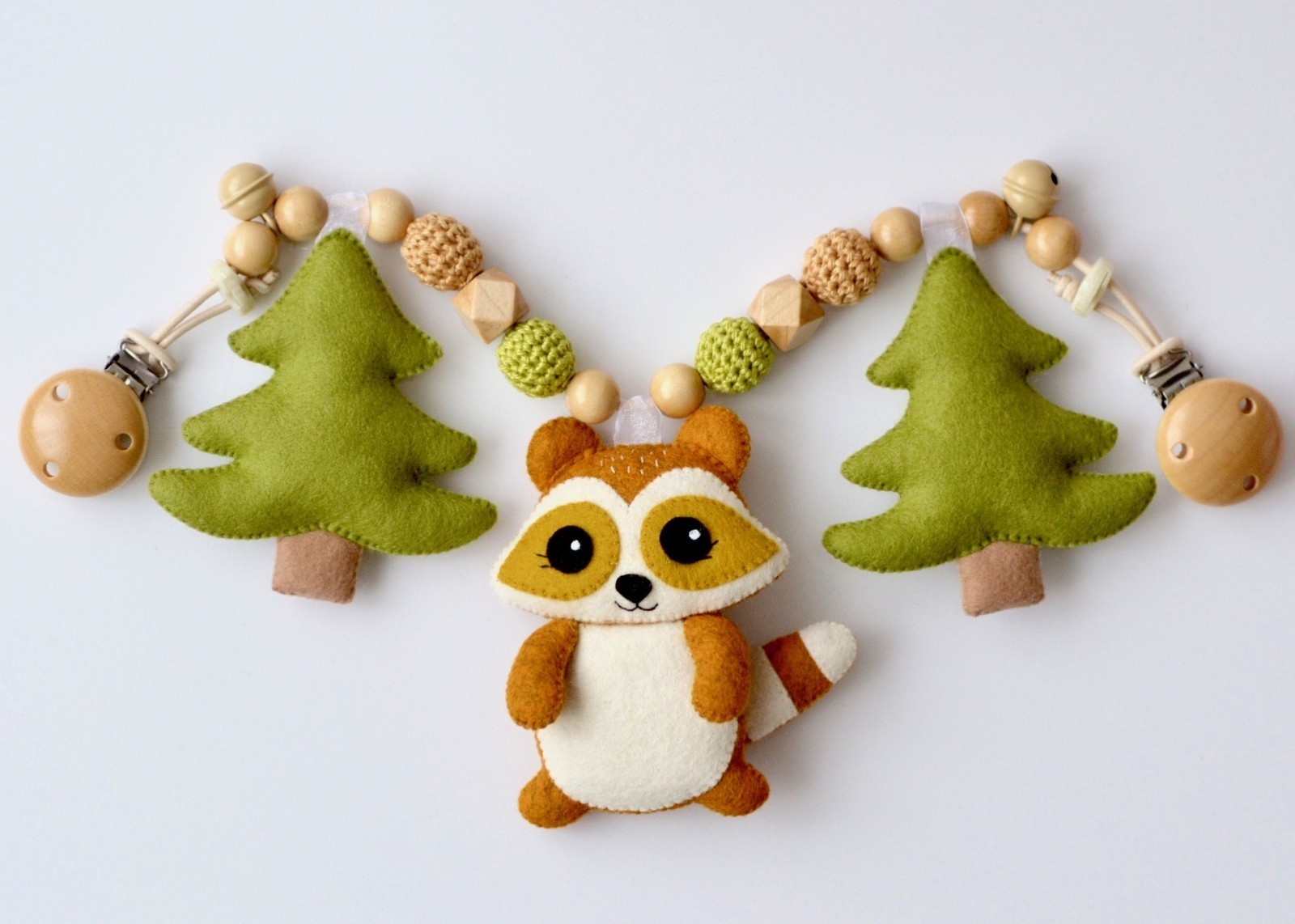 

Игрушка-растяжка Babymall Racoon Orange