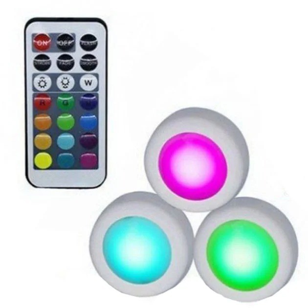 

Светодиодные фонари лампы для дома 3 шт Magic Lights LED подсветка с пультом