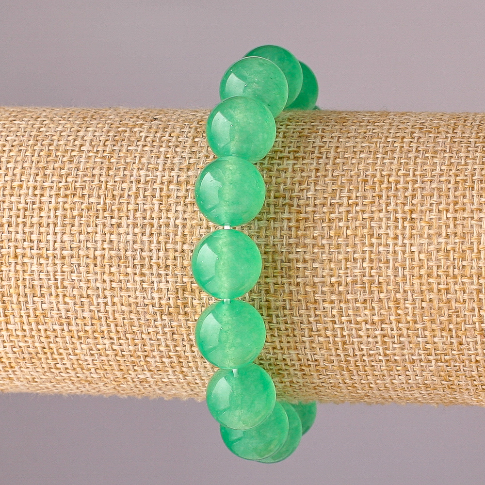 

Браслет Нефрит на резинке гладкий шарик, диаметр 12мм обхват 18см, ida41292