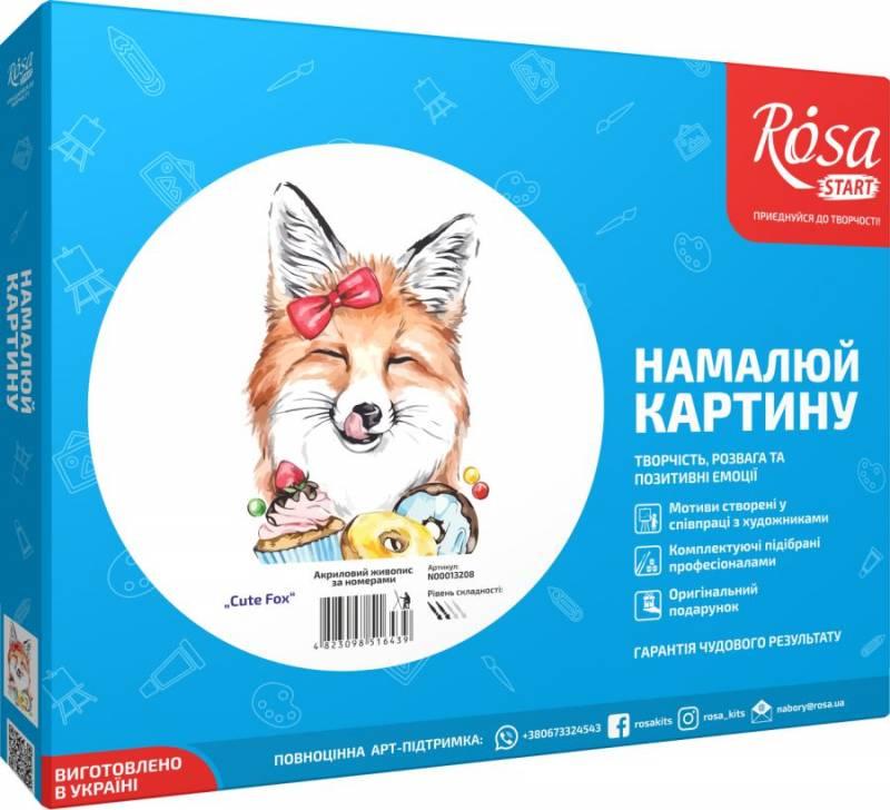 

Набор картина по номерам Rosa Start Сute Fox 35х45см (4823098516439)